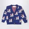 Bobo Choses Cardigan Fairy Dog navy blue