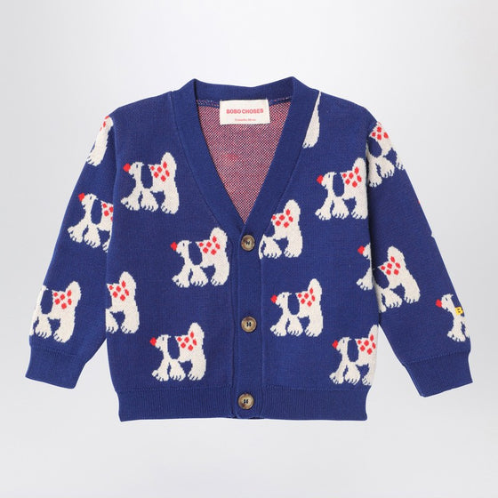 Bobo Choses Cardigan Fairy Dog navy blue