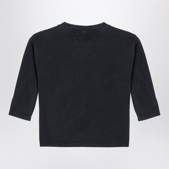 Bobo Choses Black washed jersey in organic cotton