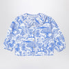 Bobo Choses Wonderland white/blue cotton blouse