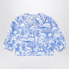 Bobo Choses Wonderland white/blue cotton blouse