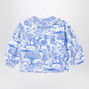 Bobo Choses Wonderland white/blue cotton blouse