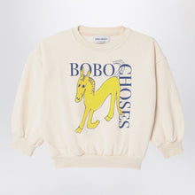  Bobo Choses Ivory Wonder Horse sweatshirt