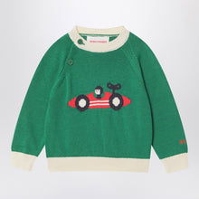  Bobo Choses Green cotton Race Car sweater