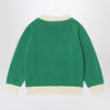 Bobo Choses Green cotton Race Car sweater
