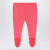Bobo Choses Red/pink Rocking Horse footed leggings