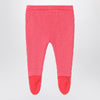Bobo Choses Red/pink Rocking Horse footed leggings