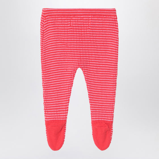 Bobo Choses Red/pink Rocking Horse footed leggings