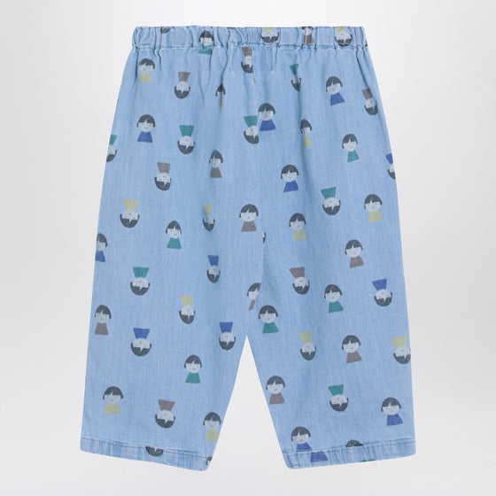 Bobo Choses Light blue denim trousers