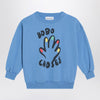 Bobo Choses Light blue sweatshirt with logo print