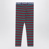 Bobo Choses Ribbed striped cotton leggings