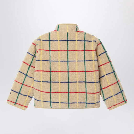 Bobo Choses Beige jacket in shearling-effect fabric