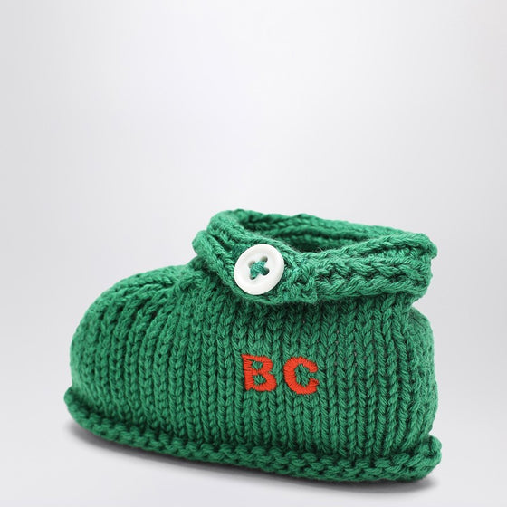 Bobo Choses Green cotton two-piece Race Car set