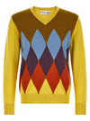 Ballantyne Classic Diamond Intarsia Sweater