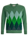 Ballantyne Classic Diamond Intarsia Sweater
