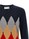 Ballantyne Classic Diamond Intarsia Sweater