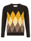 Ballantyne Classic Diamond Intarsia Sweater