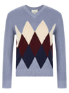 Ballantyne Argyle Pattern Sweater