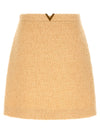 Valentino Garavani V Gold Skirt