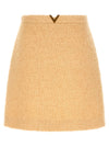 Valentino Garavani V Gold Skirt