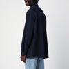 Destin Dark blue wool and cashmere overshirt