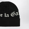 Gallery Dept. Black wool beanie with logo intarsia