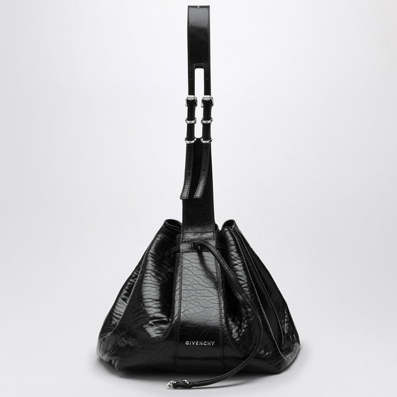 Givenchy Pumpkin medium bag in black cracked patent leather