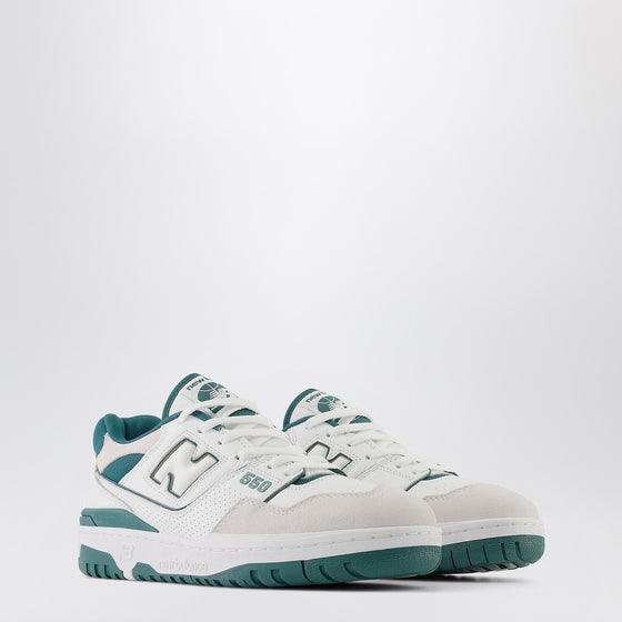 New Balance Low 550 white/green trainer