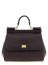 Dolce & Gabbana Sicily Grande Dauphine Leather Handbag
