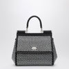 Dolce & Gabbana Dolce&Gabbana Black Sicily medium handbag with crystals