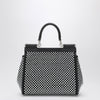 Dolce & Gabbana Dolce&Gabbana Black Sicily medium handbag with crystals
