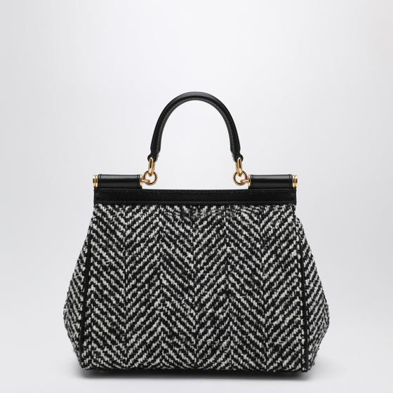 Dolce & Gabbana Dolce&Gabbana Chevron fabric handbag Sicily medium