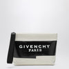 Givenchy Beige fabric logo tape pouch