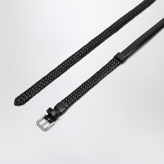 Dolce & Gabbana Dolce&Gabbana Black woven leather belt