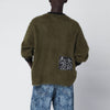 Brain Dead Olive green alpaca-blend sweater