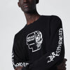 Brain Dead Black sweatshirt with logo prints