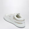 Givenchy White/beige leather and suede sneakers 4G