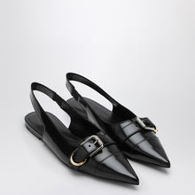  Givenchy Voyou black leather slingback