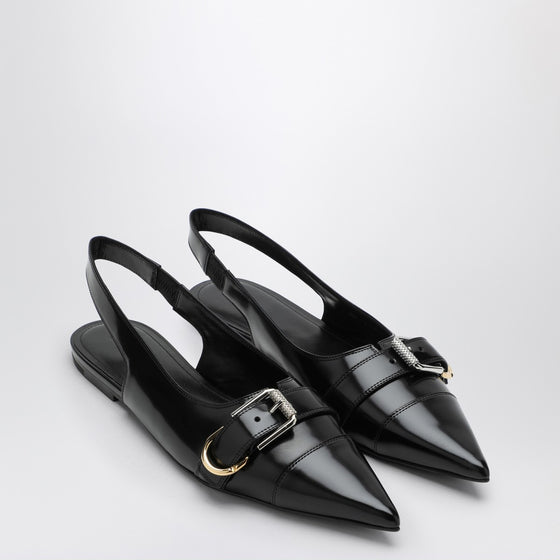 Givenchy Voyou black leather slingback