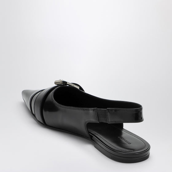 Givenchy Voyou black leather slingback