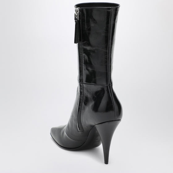 Black Sliced Square GIVENCHY Tape ankle boots