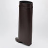 Givenchy Shark Pinch leather boots in ebony brown