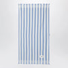 Tekla Light blue/white striped beach towel