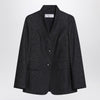 Max Mara Midnight blue jacket in cotton denim effect