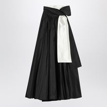  Max Mara Pianoforte Sleeveless dress in black taffeta