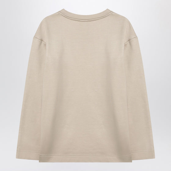 Max Mara Beige sweatshirt in silk blend
