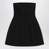 Max Mara Pianoforte Black bustier dress in sablé