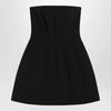 Max Mara Pianoforte Black bustier dress in sablé