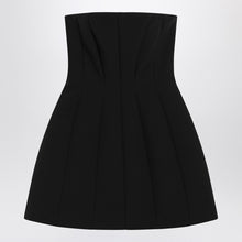  Max Mara Pianoforte Black bustier dress in sablé