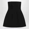 Max Mara Pianoforte Black bustier dress in sablé